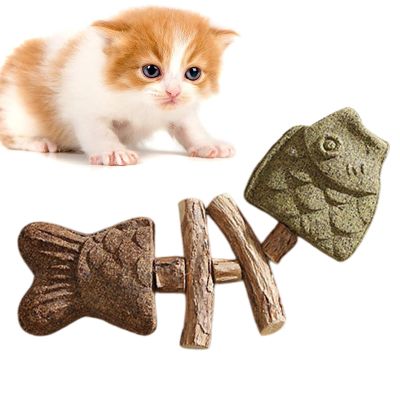 Cat Dental Cleaning Toy - Fishbone Chew Stick