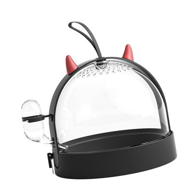 Qcwwy Portable Hamster Cage, Black