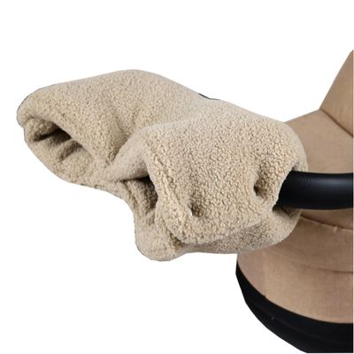 BabyLux Boucl Hand Muff – Warm Stroller/Buggy Hand Warmer for Winter Walks, Beige