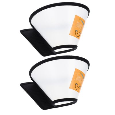 Homoyoyo 2-Pack PP Protective Collars for Dogs and Cats, Comfortable Anti-Lick Recovery Collars