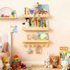 Floating Wooden Kids' Bookshelves view 2