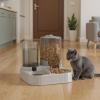 Automatic 2-in-1 Cat Feeder and Water Bowl, Small/Medium view 2