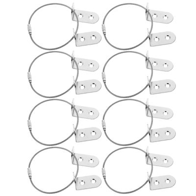TOYANDONA 8-Piece Furniture Anti-Tip Brackets and Screws, Wall Anchors for Cabinets, Dressers and Shelves, Metal Childproof Furniture Attachment, No-Drill Installation