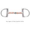 Gucagle Stainless Steel Dee Ring Snaffle Bit for Horses, with Copper Rollers, 5-Inch Mouthpiece view 2