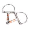 Gucagle Stainless Steel Dee Ring Snaffle Bit for Horses, with Copper Rollers, 5-Inch Mouthpiece view 3