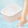 YsXoWiui Soaking Foot Bath, Portable Pedicure Basin, White S view 3