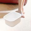 YsXoWiui Soaking Foot Bath, Portable Pedicure Basin, White S view 4