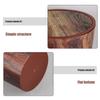 ERINGOGO Compact Plastic Trash Can with Rotating Lid, Wood-Look Design view 3