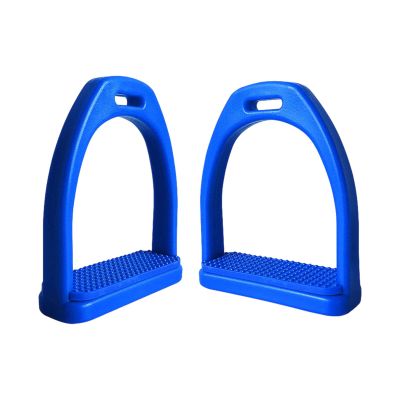 Laikoutd Lightweight Plastic Stirrup Irons with Non-Slip Rubber Pads