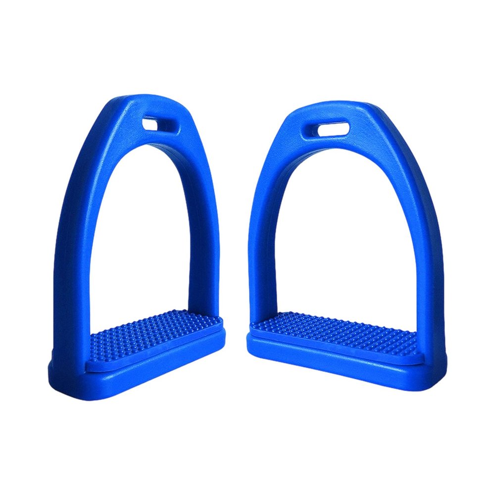 Laikoutd Lightweight Plastic Stirrup Irons with Non-Slip Rubber Pads