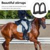 Laikoutd Lightweight Plastic Stirrup Irons with Non-Slip Rubber Pads view 2