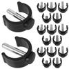 UTHCLO 20-Piece Adjustable, Foldable Walking Cane Clamps view 1