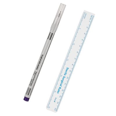 VILLCASE 0.5 mm Plastic Tattoo Ruler and Fine Eyebrow Marker
