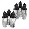 VICASKY 6-Pack 15 mL Refillable Black Glass Perfume Roller Bottles with Arabic Engraving view 1