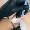 Cabilock Stainless Steel Eyelash Lift Tool for Precise Tinting with Blue Lash Comb Separator view 4