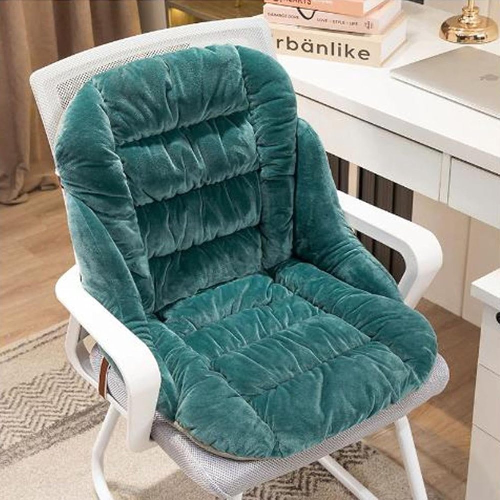 Heated Office Chair Cushion with Removable Cover, 9 Temperature Levels, Green
