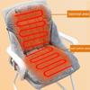 Heated Office Chair Cushion with Removable Cover, 9 Temperature Levels, Green view 3