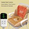 Heated Office Chair Cushion with Removable Cover, 9 Temperature Levels, Green view 4