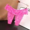 Generic Women's Open Lace Thong, Sheer Low-Waist Soft Panties view 2
