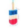 IWOWHERO 2-Pack Ice-Shaped Bath Sponges with Wooden Handles view 2