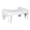 PP Toilet Stool, White, Non-Slip, for Home and Bathroom view 1
