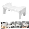 PP Toilet Stool, White, Non-Slip, for Home and Bathroom view 3