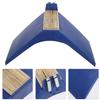 Parrot Bird Stand Toy, Plastic and Wood, Blue, 2 Pieces view 3