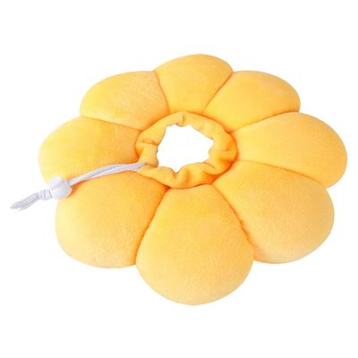 KOMBIUDA Soft Cotton Flower-Shaped Recovery Collar for Cats and Dogs