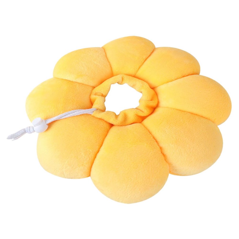KOMBIUDA Soft Cotton Flower-Shaped Recovery Collar for Cats and Dogs