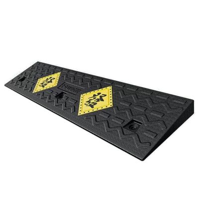 XQJLBZA Non-Slip Rubber Curb Ramp, 4–12 cm High, Heavy-Duty Wheelchair Ramp for Bicycles, Scooters, Cars and Trucks (100 x 25 x 7 cm)