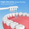 OasiSmile Electric Toothbrush Replacement Heads, 3-Pack, Soft Long-Lasting Bristles, Deep Cleaning, White view 2