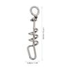 DOITOOL 2 Pack Parrot Leg Rings Stainless Steel Silver Buckles view 3