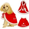 Personalized Christmas Dog Cape view 1