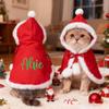 Personalized Christmas Dog Cape view 2