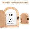 HOOTNEE Wooden Outlet Cover, Child- and Pet-Safe, Easy Installation, Durable Decorative Design for Children's Rooms view 3