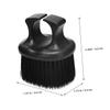 Beard Brush with Ring Handle, Black view 2