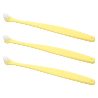 Pet Toothbrush with Soft Bristles, 3-Piece Set, PP and TPR