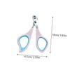 DOITOOL Safety Cat Nail Clipper Stainless Steel with 2mm Round Hole view 2
