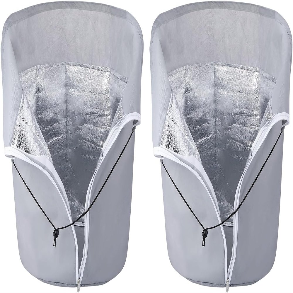 2-Pack Thermal Plant Pot Covers for Winter, 45 x 50 cm
