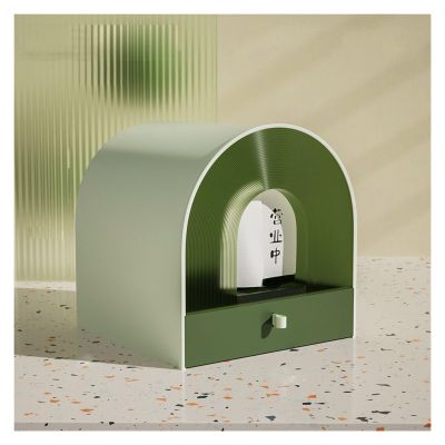 BCJMKDX Fully Enclosed Cat Litter Box with Scoop, Hood, and Drawer Tray