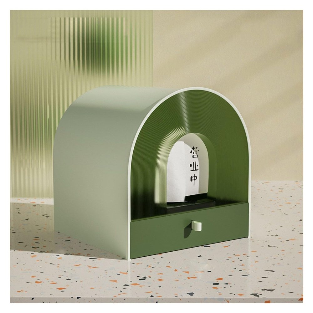 BCJMKDX Fully Enclosed Cat Litter Box with Scoop, Hood, and Drawer Tray