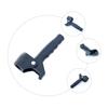 Toyvian Ergonomic Ribbed Plastic Crutch Handle for 22 mm Cane Shafts view 3