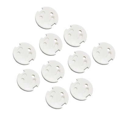 ABS Childproof Outlet Covers for French Outlets, 10-Pack