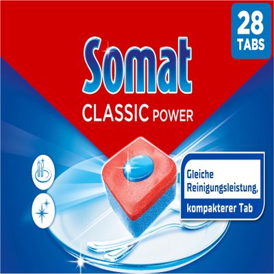 Somat Classic Power Dishwasher Tabs (28 Tabs)
