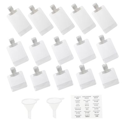 Travel Bags, 18-Piece Set, PP, 30/50/100 ml, for Lotions