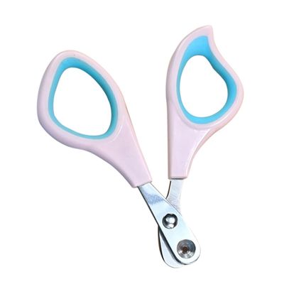 ifundom Cat Nail Clippers for Pets with Ergonomic Handle, Pink
