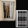 Foldable Window Security Grille, Burglary Protection for Dogs, Adjustable Sizes: 61 x 122 cm, 71 x 152.5 cm, 91.5 x 152.5 cm, Sliding Window Barrier view 1
