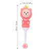TEHAUX Kids' Toothbrushes, 2-Pack, Soft Bristles, Round Head, BPA-Free, Pink Bear Design, Ages 0–9 view 2