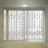 Aluminum Security Window Guard with Lock and Keys, Childproof Burglar-Resistant Folding Window Grille (W 80 x H 60 cm) view 1