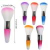mophrati Nail Brush with Soft Bristles, Mushroom Head, Multicolor view 3